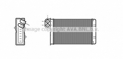 AVA QUALITY COOLING pe6015 -  Теплообменник, отопление салона